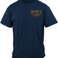 US Navy Sailors Are Not Born They Are Forged by the Sea T-Shirt - front view