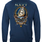 US Navy Schooner USS Constitution Long Sleeve Shirt - back view