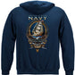 US Navy Schooner USS Constitution Hoodie - back view