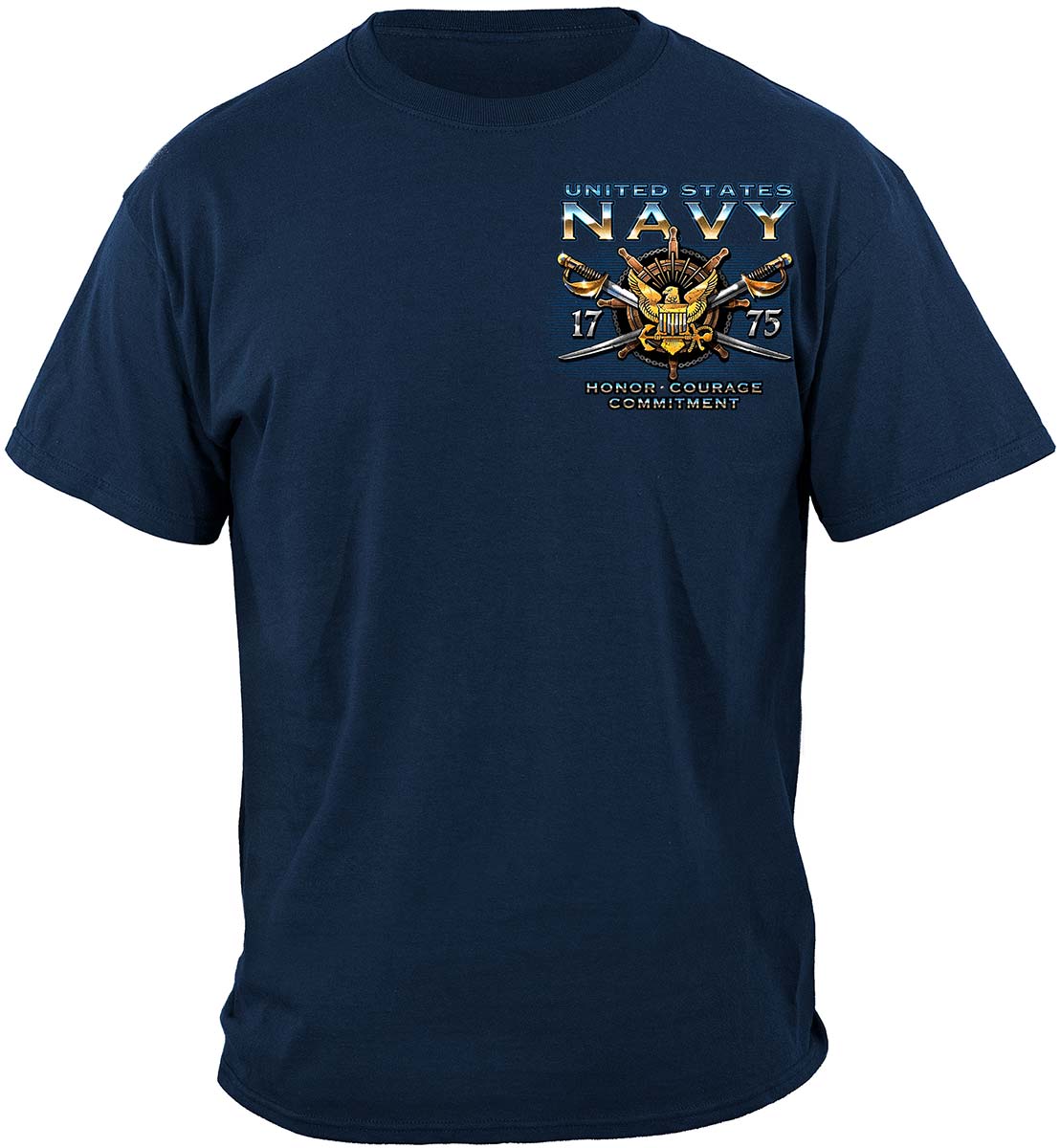US Navy Schooner USS Constitution T-Shirt - front view