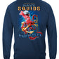 US Navy Squids Forged by the Sea Long Sleeve Shirt - back view