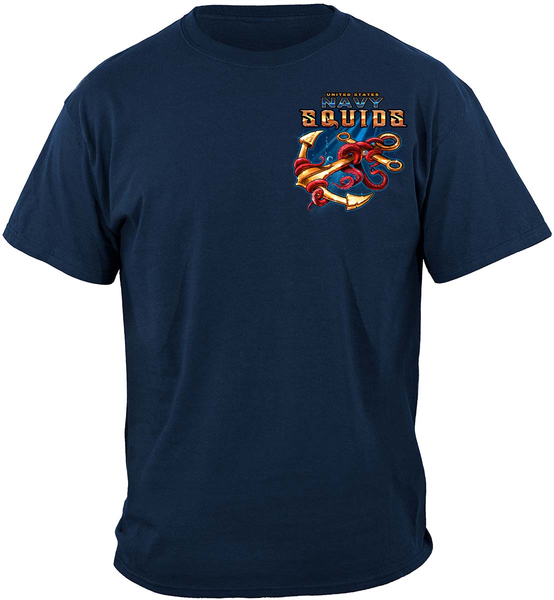 US Navy Squids Forged by the Sea T-Shirt - front view