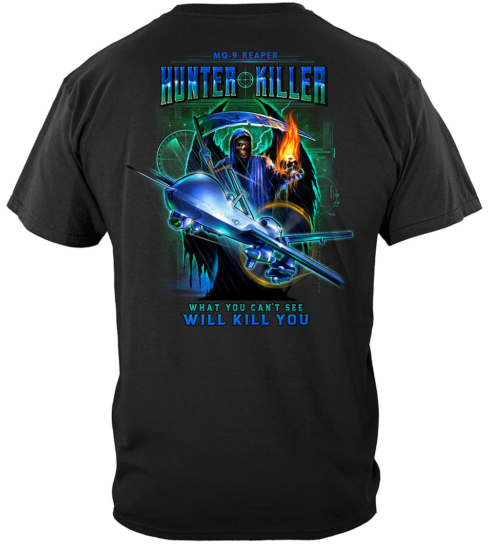 Air Force USAF Reaper Drone T-Shirt - back view