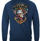 US Navy Skull and Anchor Long Sleeve Shirt - back view