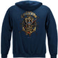US Navy The Sea Is Ours Compass Anchor Eagle Hoodie - back view