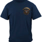 US Navy The Sea Is Ours Compass Anchor Eagle T-Shirt - front view