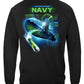 US Navy Submarine Force Long Sleeve Shirt - back view