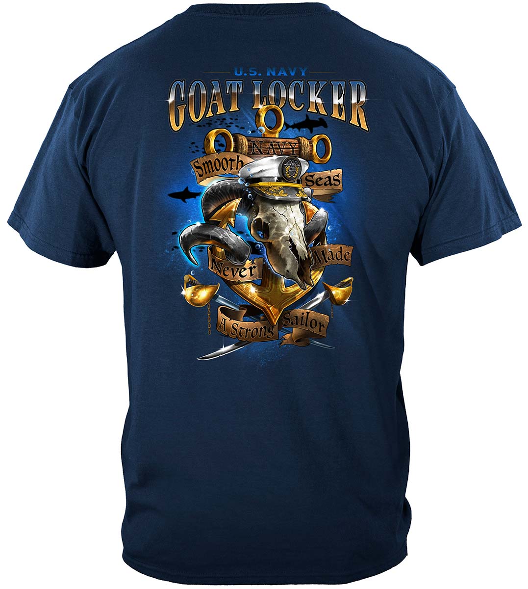 US Navy Goat Locker T-Shirt - back view