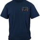 US Navy Destroyer Full Steam Ahead Vintage Tattoo T-Shirt - front view