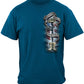 American Flag of Freedom Last Breath of Each Soldier T-Shirt - front view