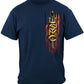 USMC Eagle American Flag Bald Eagle Feather T-Shirt - front view