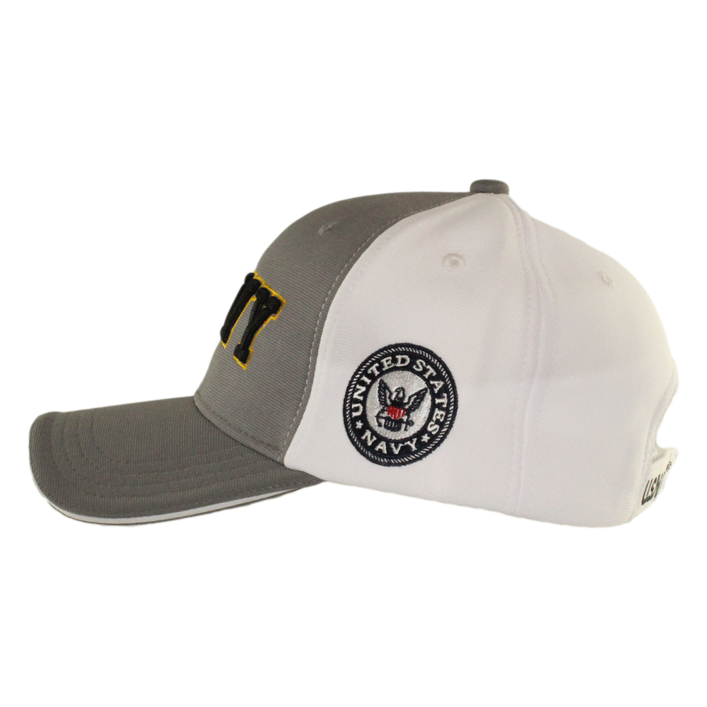 U.S. Navy Performance Grey and White Cap – view 2