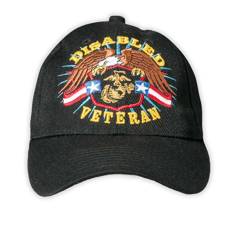 U.S. Marines Disabled Veteran Embroidered Cap – view 1