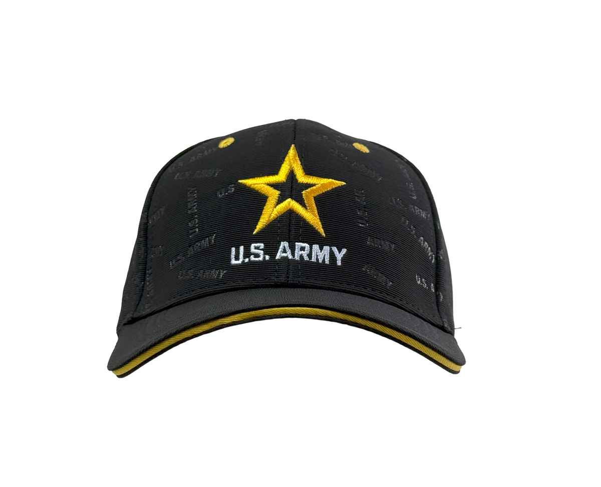 U.S. Army Black and Gold Patterned Print Cap – view 2