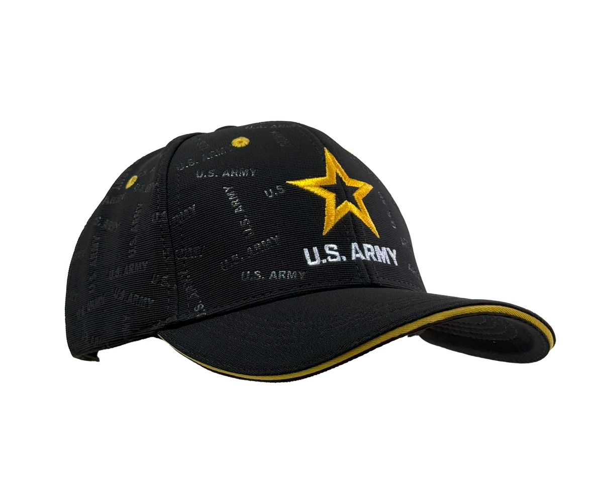U.S. Army Black and Gold Patterned Print Cap – view 3