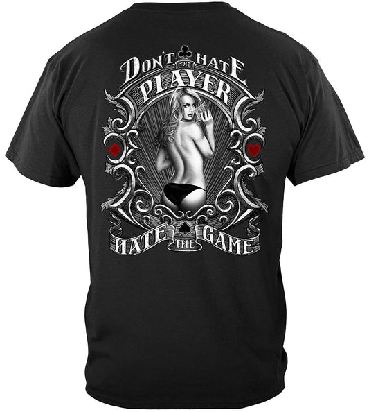 Don't Have the Game Poker T-Shirt - back view