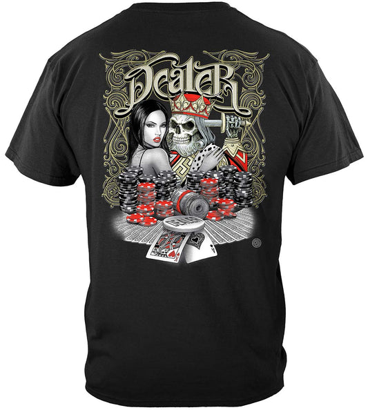 Poker Dealer T-Shirt - back view