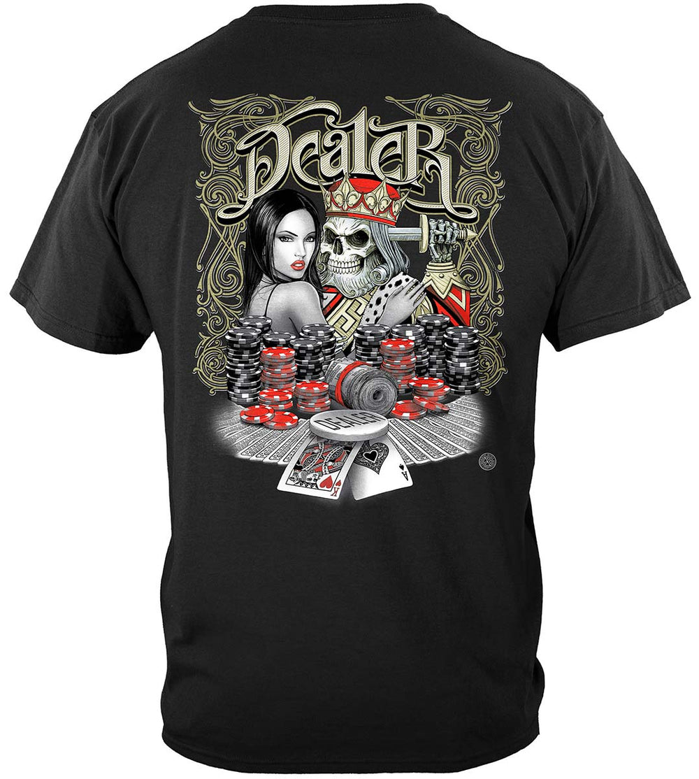 Poker Dealer T-Shirt - back view