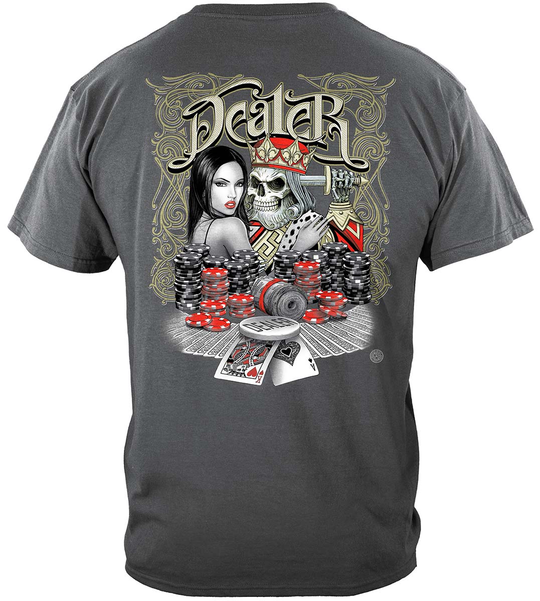 Poker Dealer T-Shirt - back view