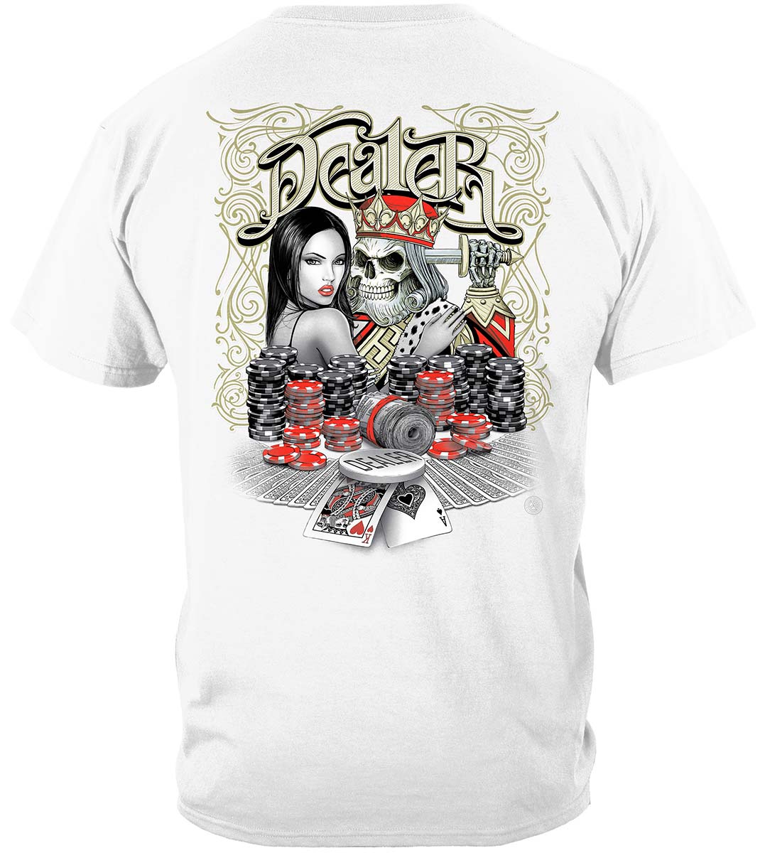 Poker Dealer T-Shirt - back view