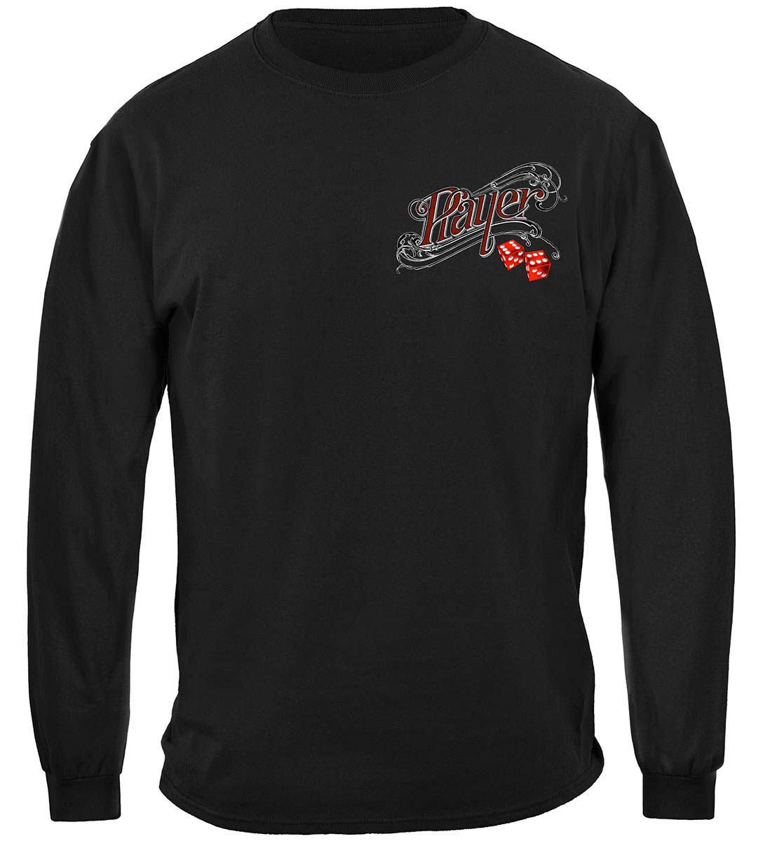 Player Diablo Poker Long Sleeve Shirt - front view