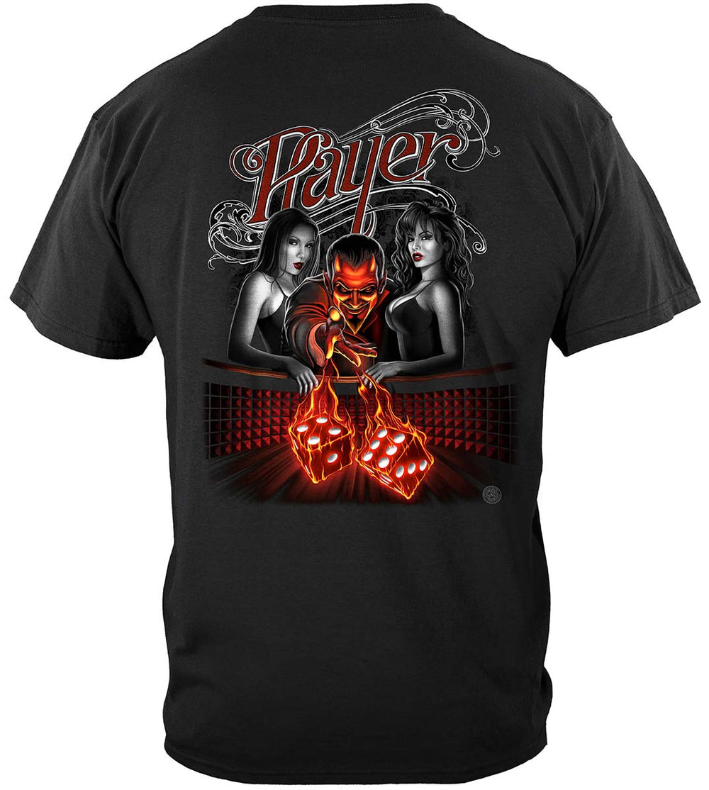 Player Diablo Poker T-Shirt - back view