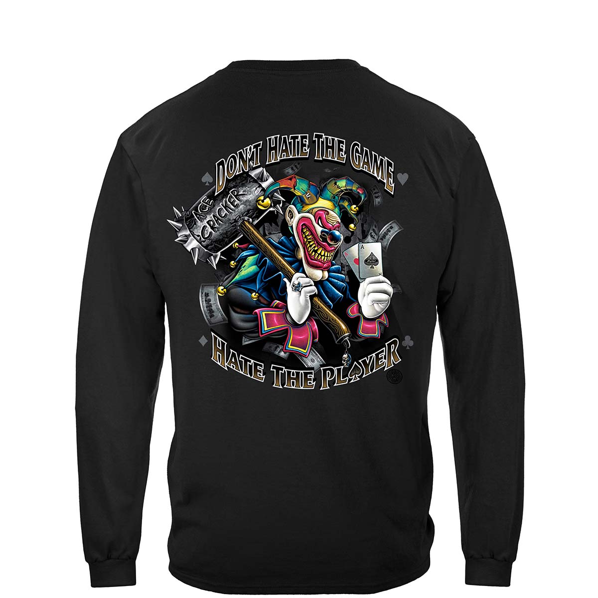 Ace Cracker Poker Long Sleeve Shirt - back view