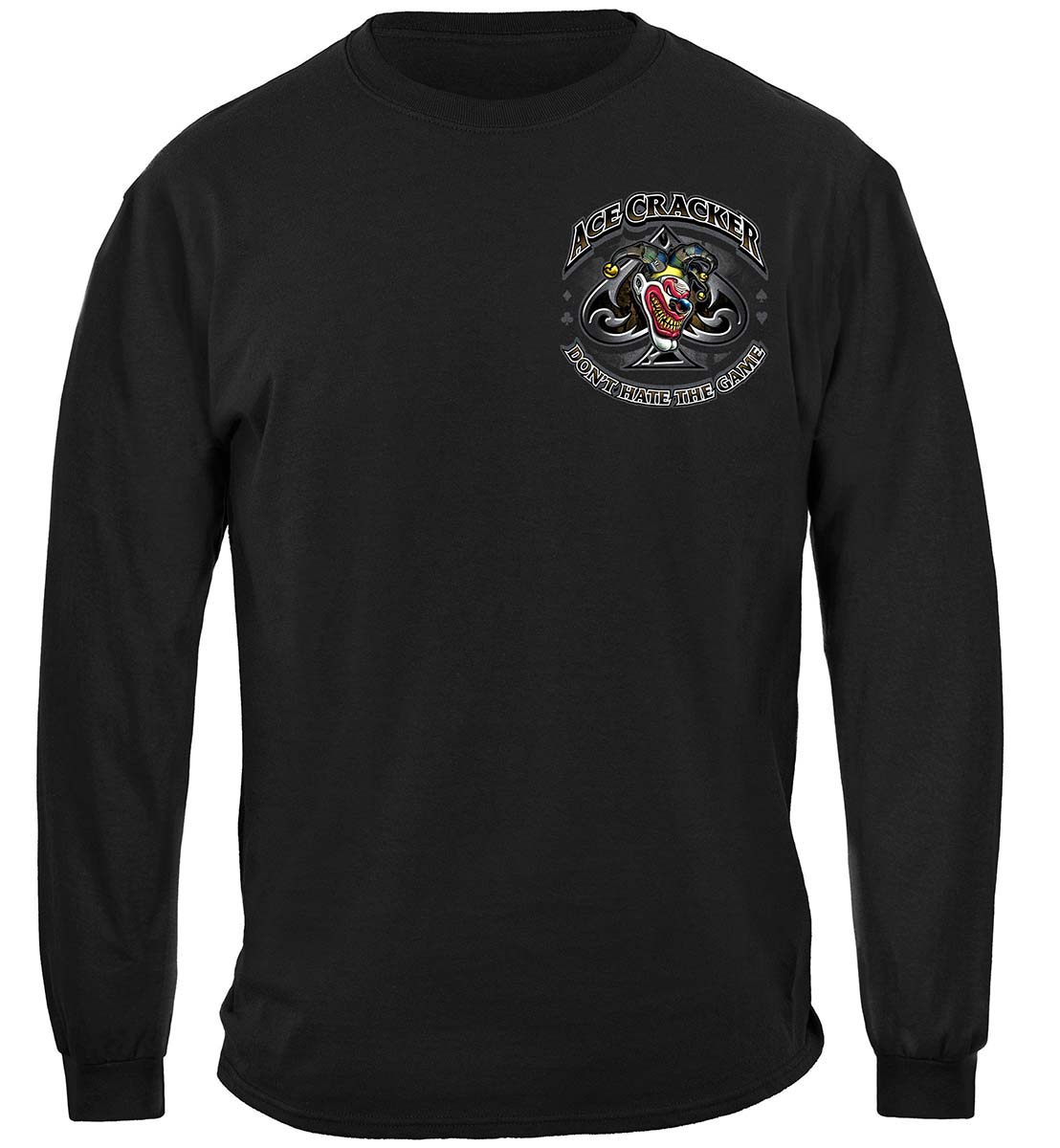 Ace Cracker Poker Long Sleeve Shirt - front view