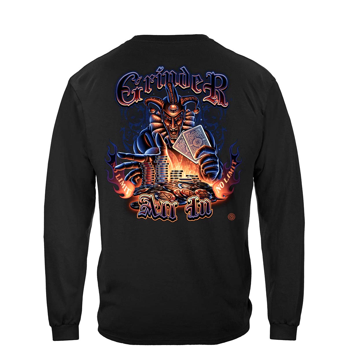 Grinder Poker Long Sleeve Shirt - back view