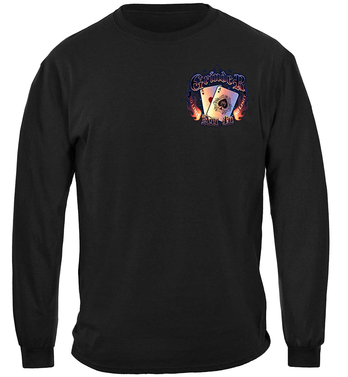 Grinder Poker Long Sleeve Shirt - front view