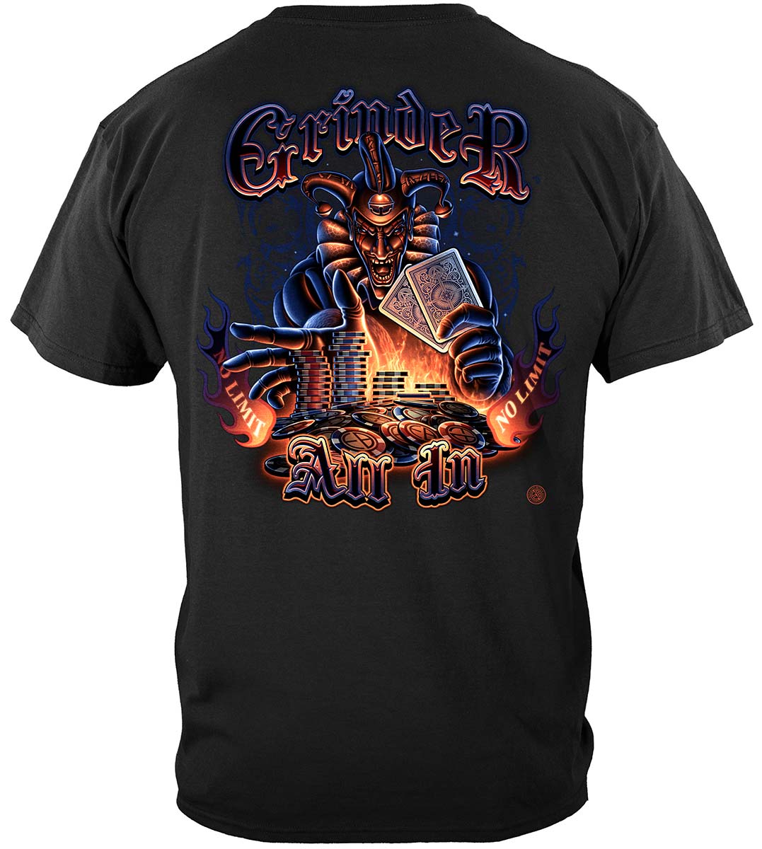 Grinder Poker T-Shirt - back view