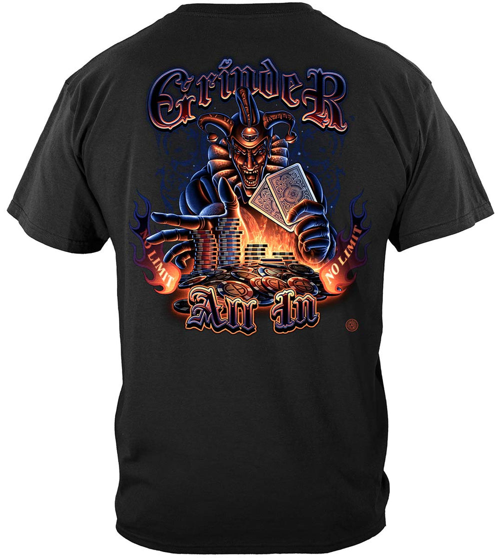 Grinder Poker T-Shirt - back view