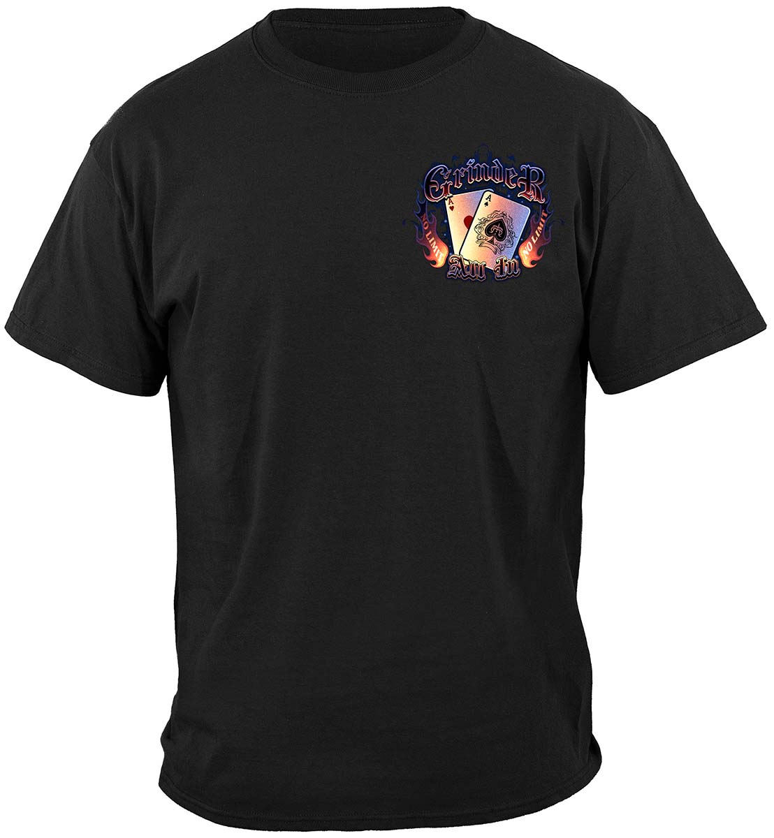 Grinder Poker T-Shirt - front view