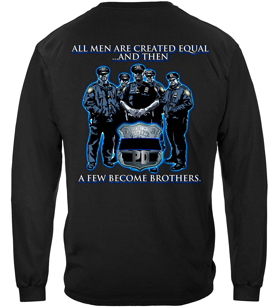 Brotherhood Police Long Sleeve Shirt - back view