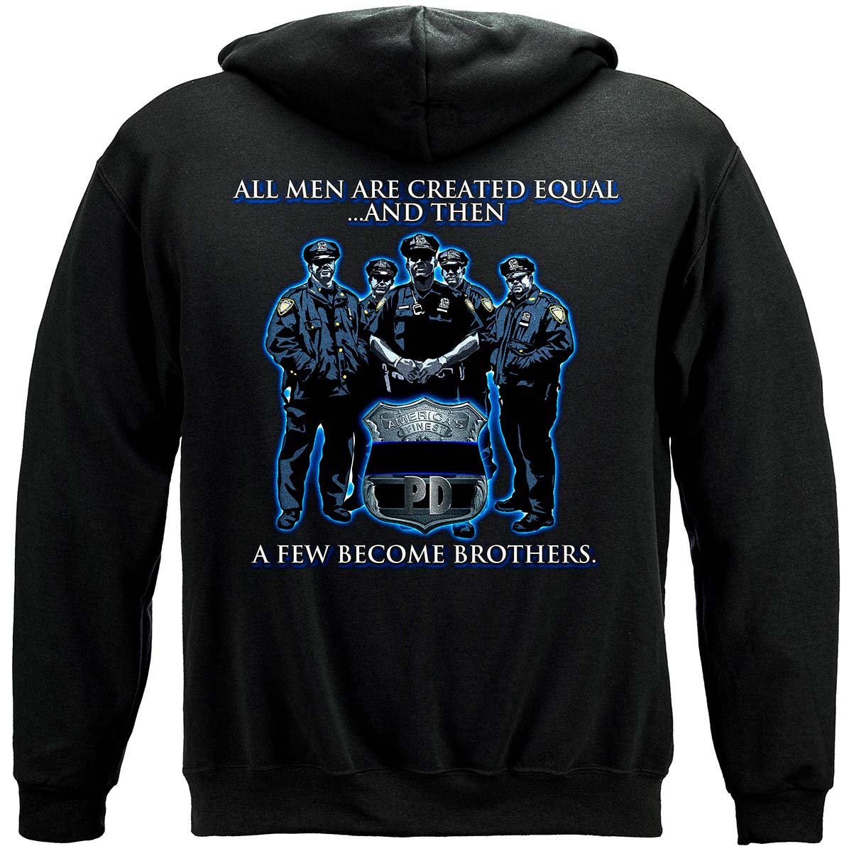 Brotherhood Police Hoodie - back view