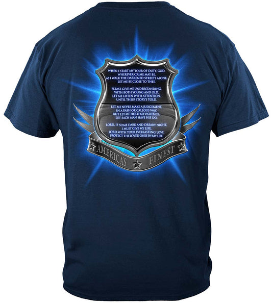 Policeman's Prayer T-Shirt - back view