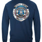 Police Honor Courage Sacrifice Badge Long Sleeve Shirt - back view
