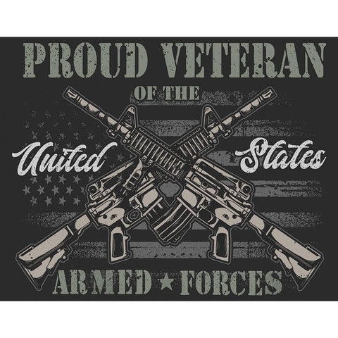 Proud Veteran of the U.S Armed Forces Tin Sign