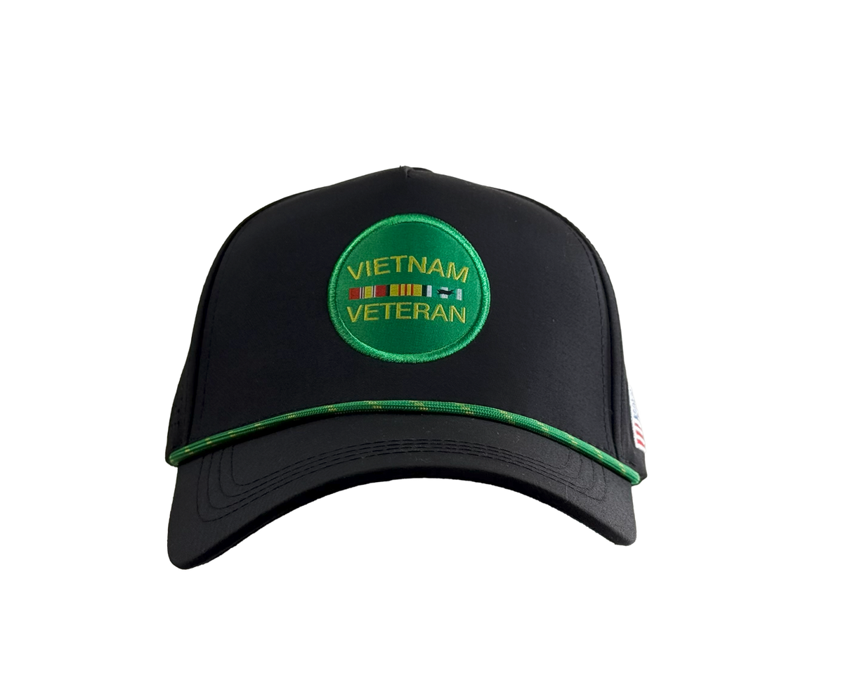 Vietnam Veteran Perforated Rope Detail Hat – view 2