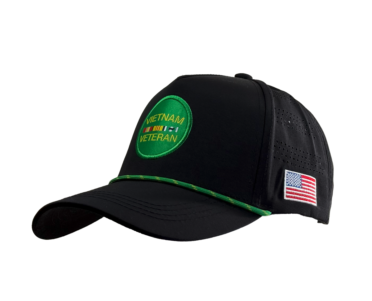 Vietnam Veteran Perforated Rope Detail Hat – view 1
