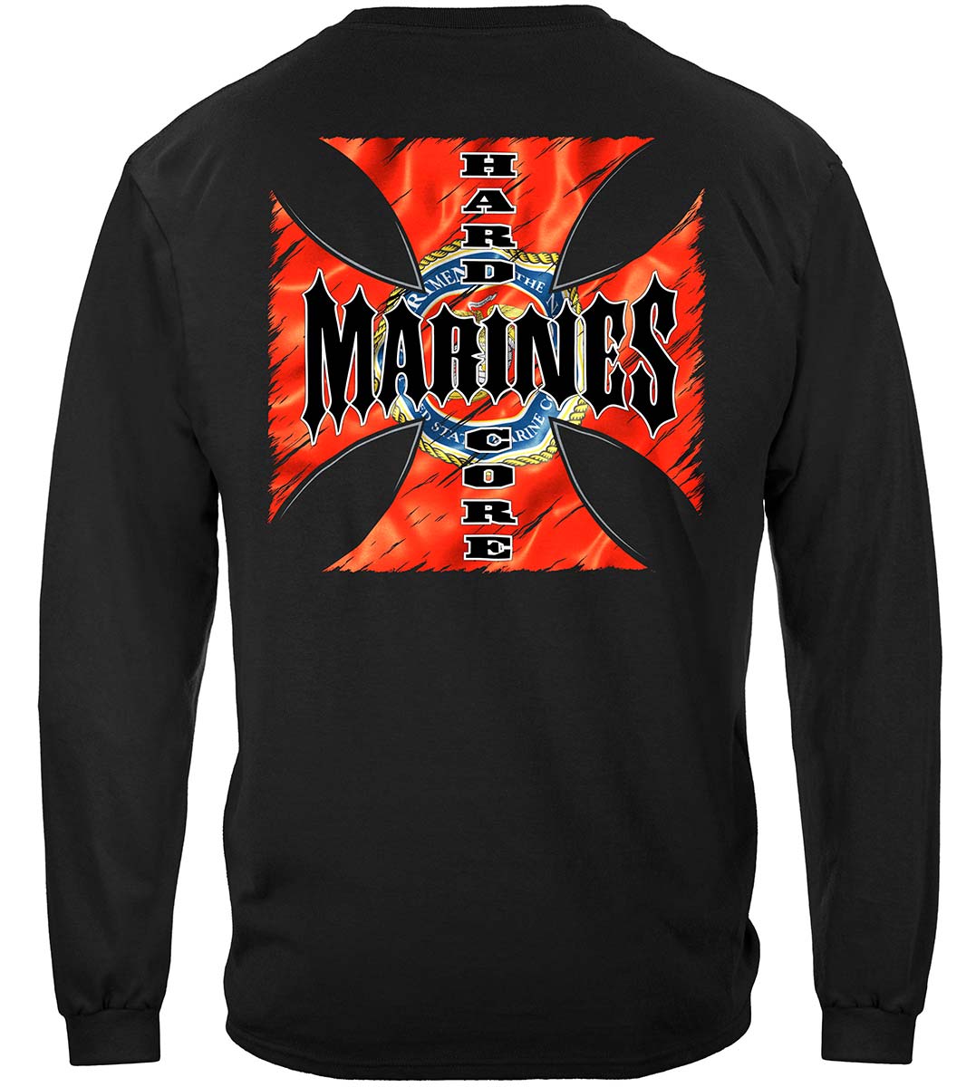 Hardcore Marines Long Sleeve Shirt - back view