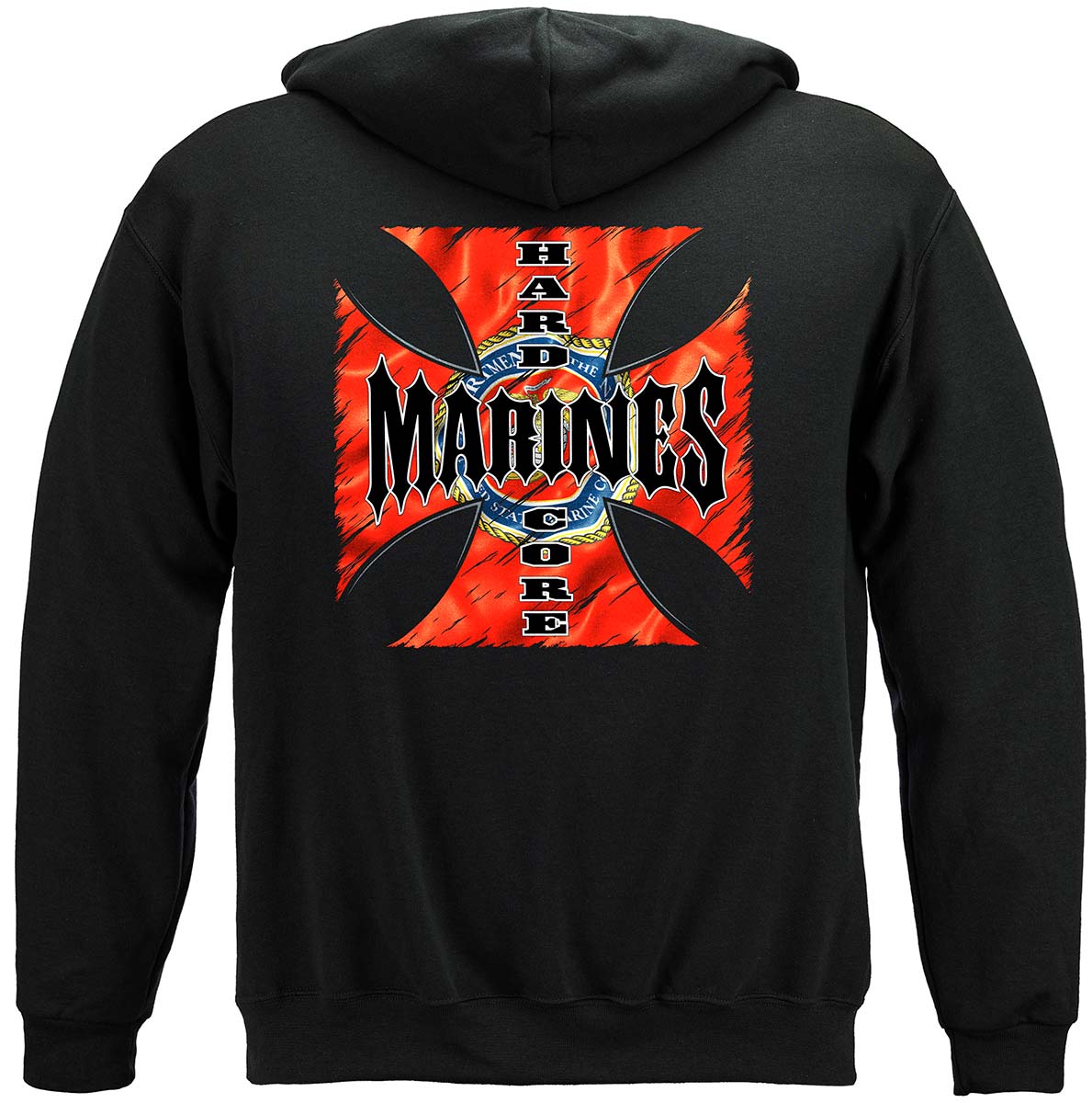 Hardcore Marines Hoodie - back view