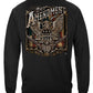 2nd Amendment Eagle Silver Foil Long Sleeve Shirt - back view