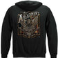 2nd Amendment Eagle Silver Foil Hoodie - back view