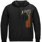 2nd Amendment Eagle Silver Foil Hoodie - front view