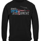 AR-15 Second Amendment Flag Long Sleeve Shirt - front view