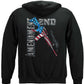 AR-15 Second Amendment Flag Hoodie - back view