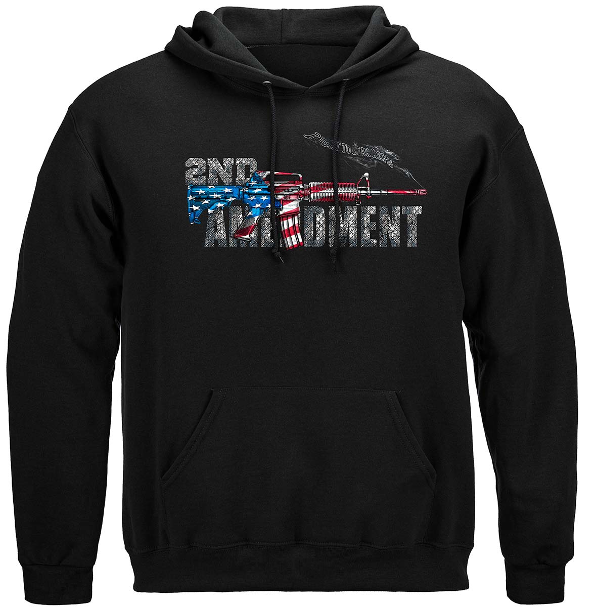AR-15 Second Amendment Flag Hoodie - front view