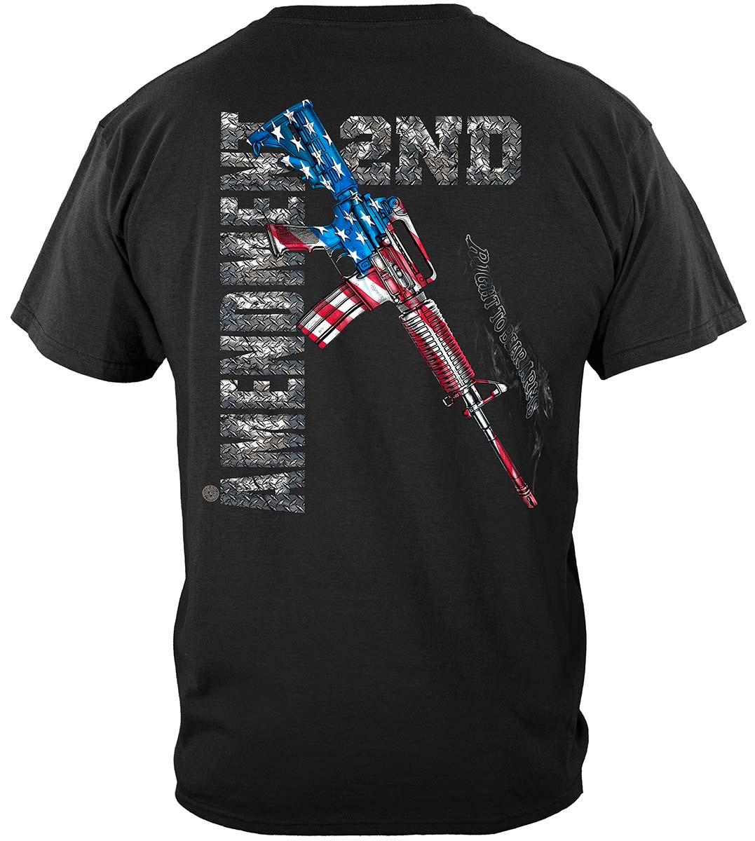 AR-15 Second Amendment Flag T-Shirt - back view