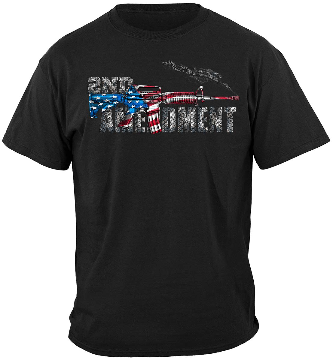 AR-15 Second Amendment Flag T-Shirt - front view